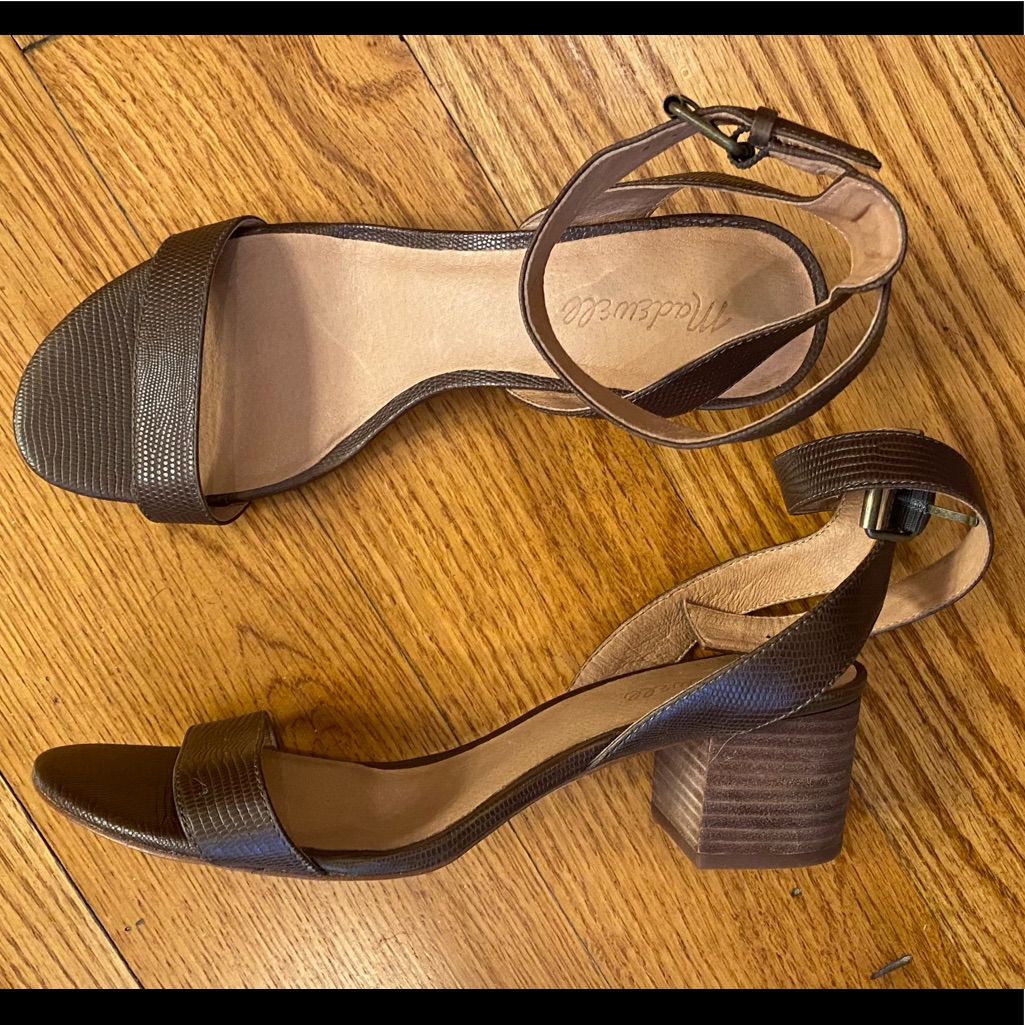 Madewell Python Print Sandal, Brown